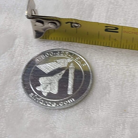 US Air Force Cross into the Blue Large Recruiting Challenge Coin Aluminum - Picture 3 of 5